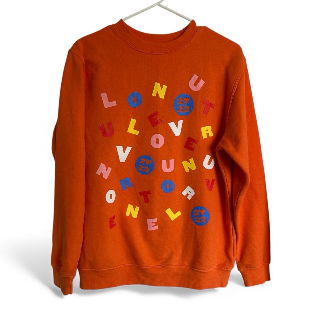 2022 Official Harry Styles Love On Tour Orange Sweater Sweatshirt Concert Small
